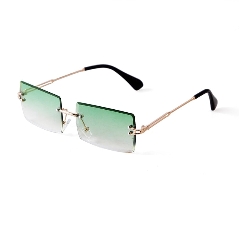 Trendy Rectangle Pink Women Sunglasses