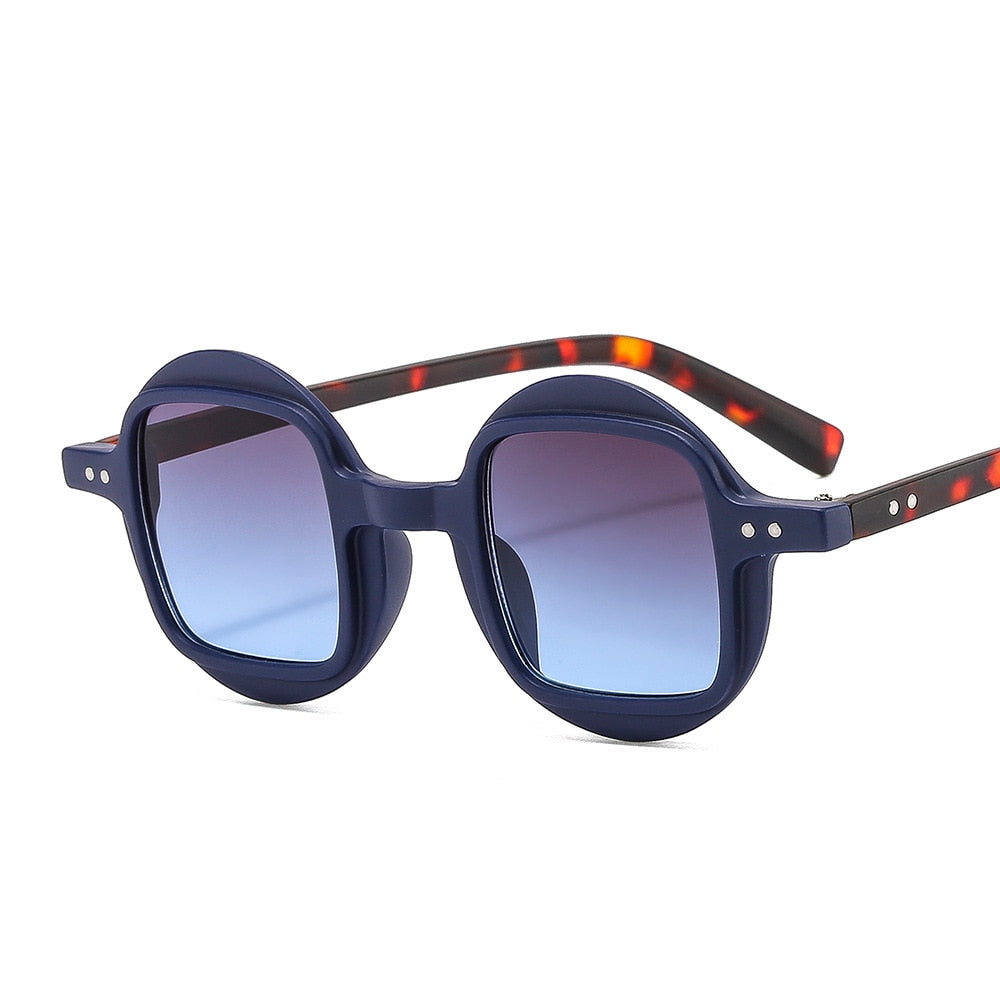Round Clear Gradient Lens Shades