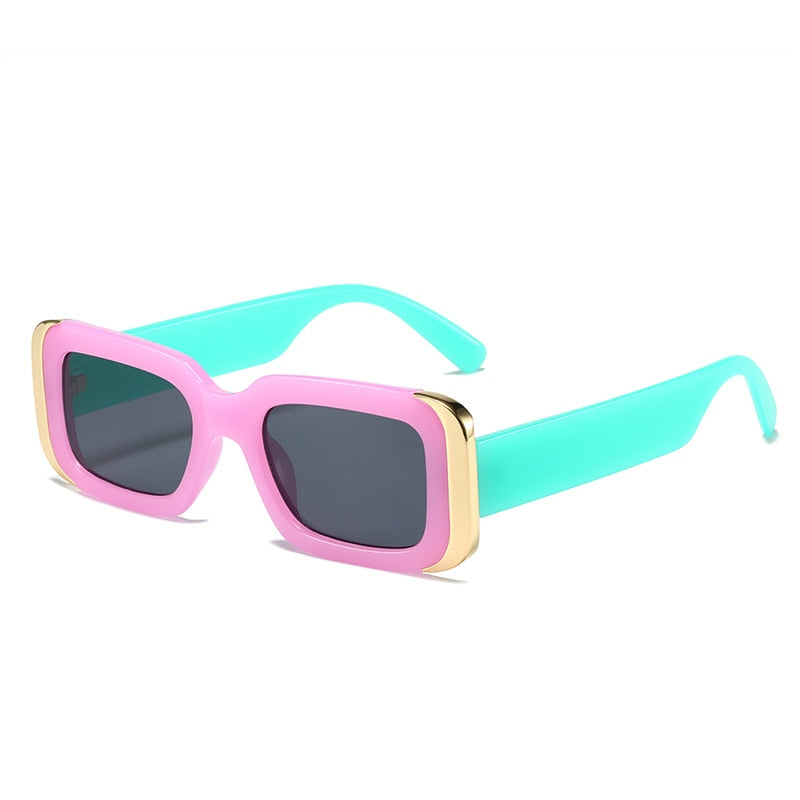 Men Gradient Rectangle Sun Glasses