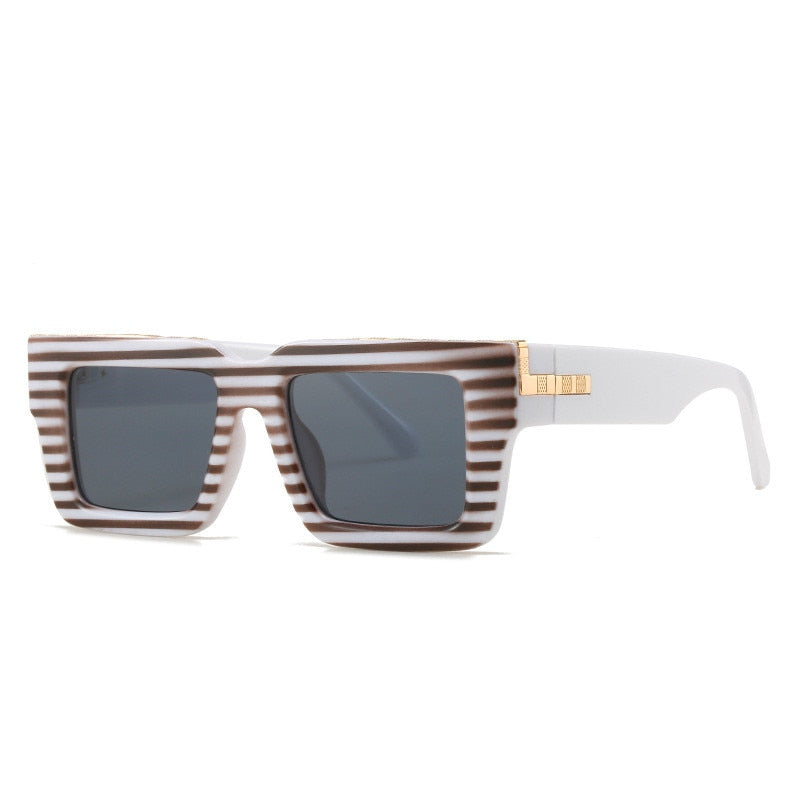 Men Colorful Rectangle Sunglasses