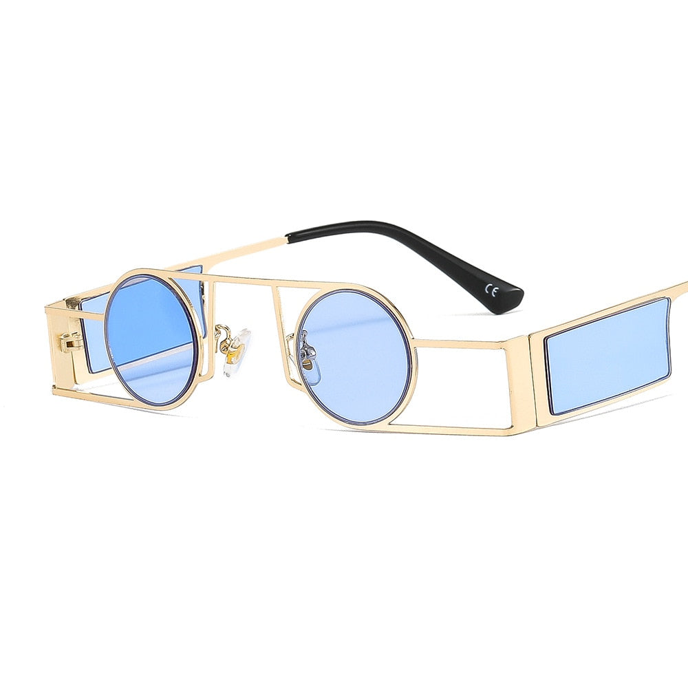 Brand Designer Round Men Sun Glasses