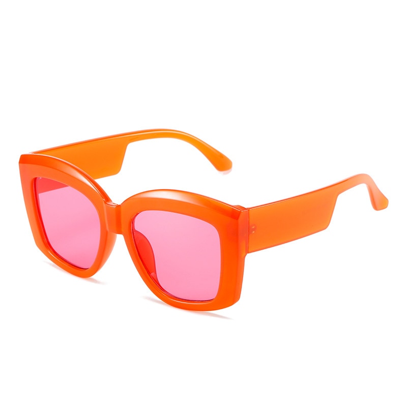 Big Purple Women Square Glasses