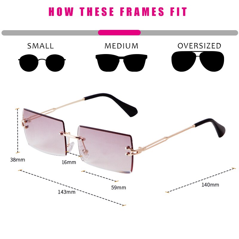 Trendy Rectangle Pink Women Sunglasses