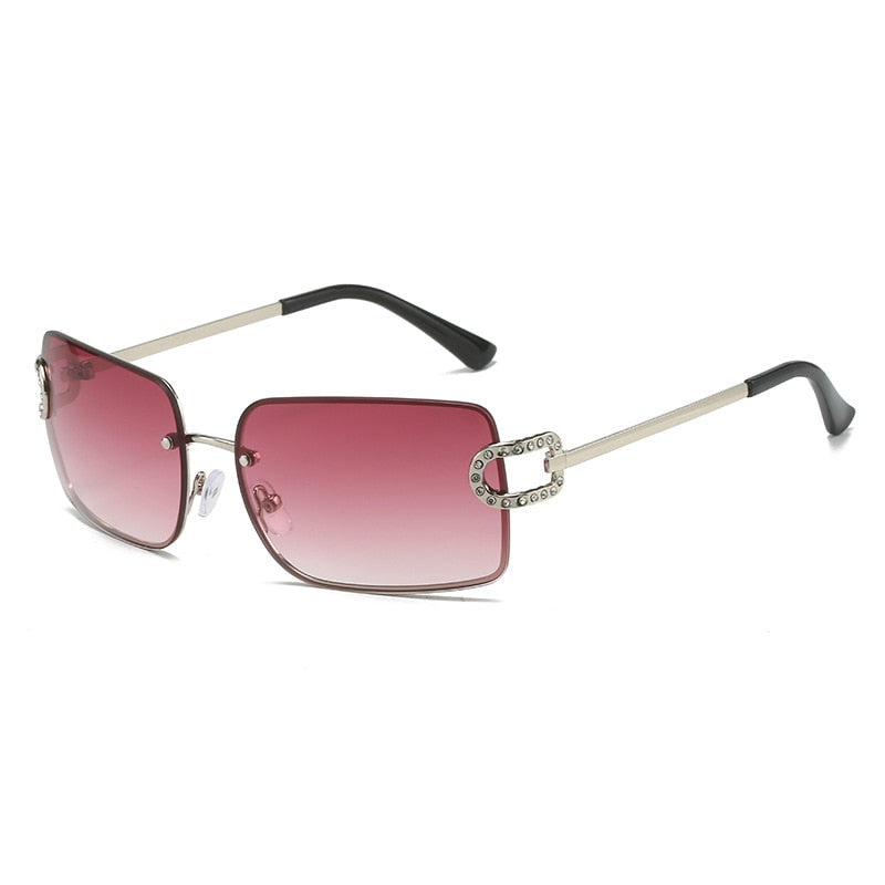 Diamond Exquisite Luxury Rimless Sunglasses