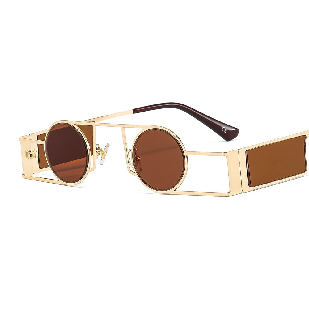 Brand Designer Round Men Sun Glasses
