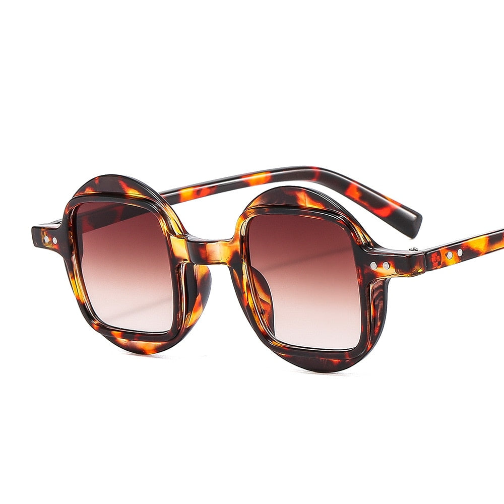 Round Clear Gradient Lens Shades