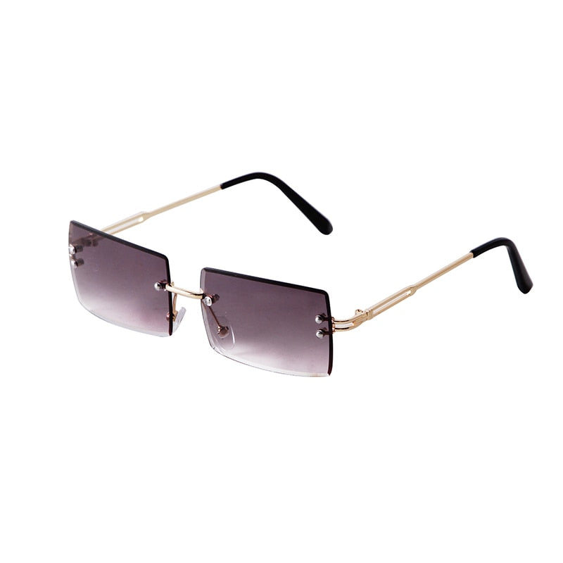 Trendy Rectangle Pink Women Sunglasses