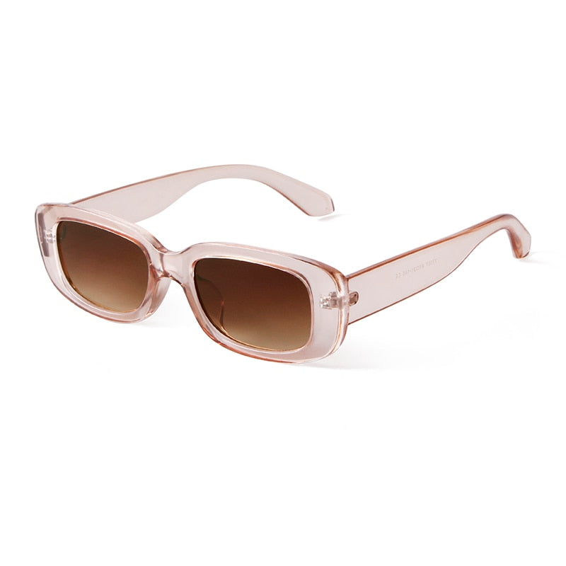 Retro Narrow Rectangle Women Sunglasses