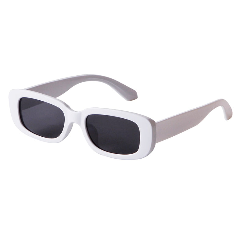 Retro Narrow Rectangle Women Sunglasses