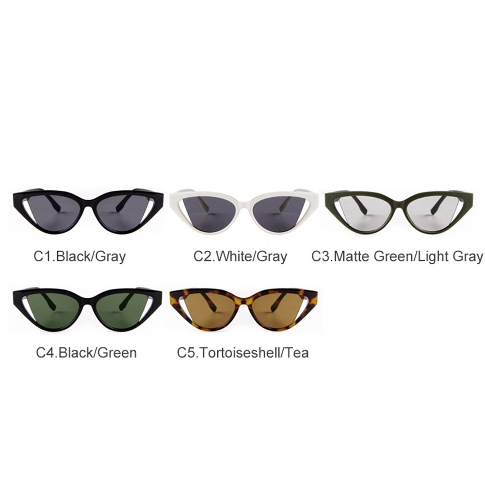 Fashion Green Cat Eye Sunglasses