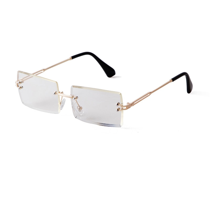 Trendy Rectangle Pink Women Sunglasses