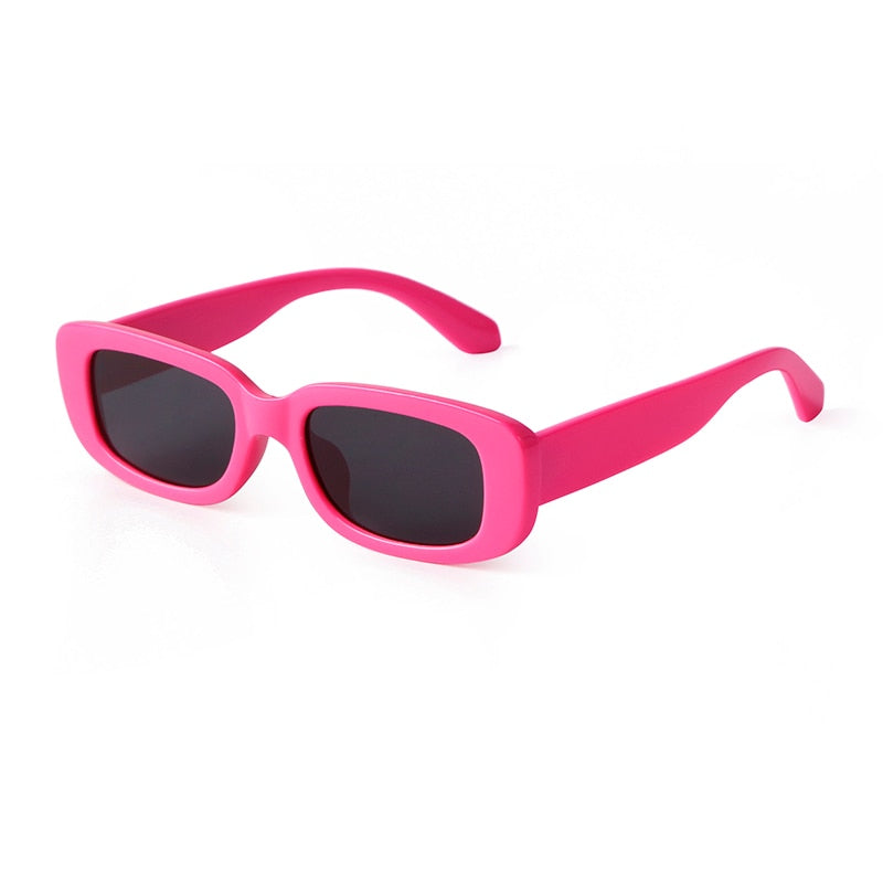 Retro Narrow Rectangle Women Sunglasses