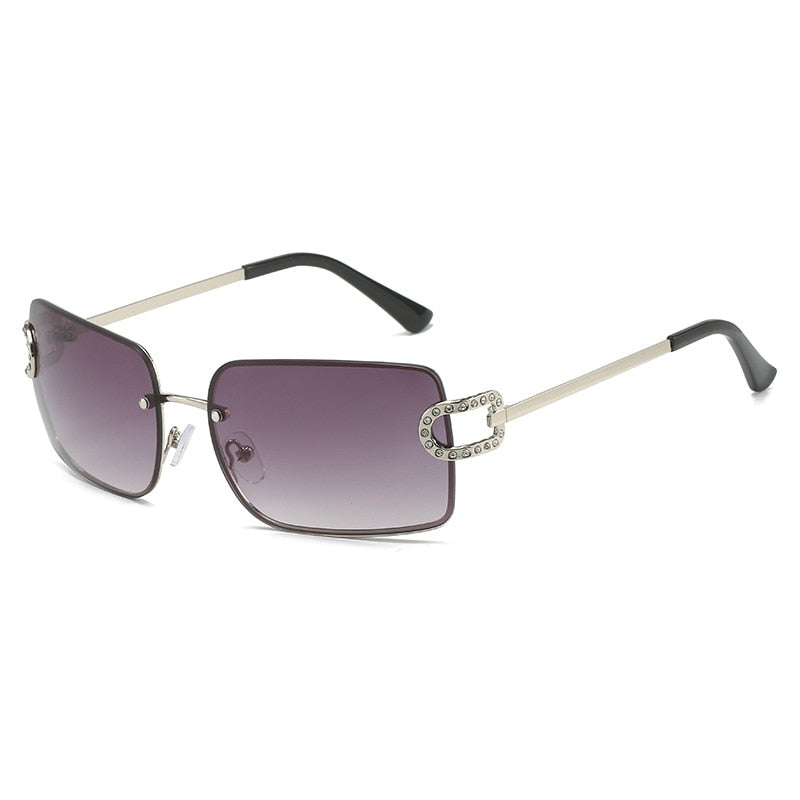 Diamond Exquisite Luxury Rimless Sunglasses