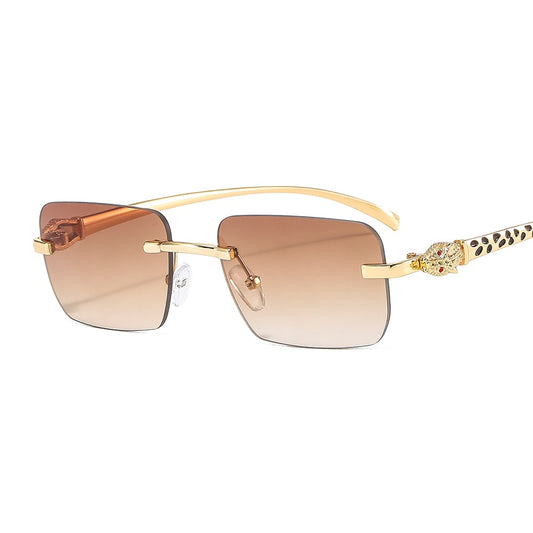 Small Rimless Sun Glasses For Men