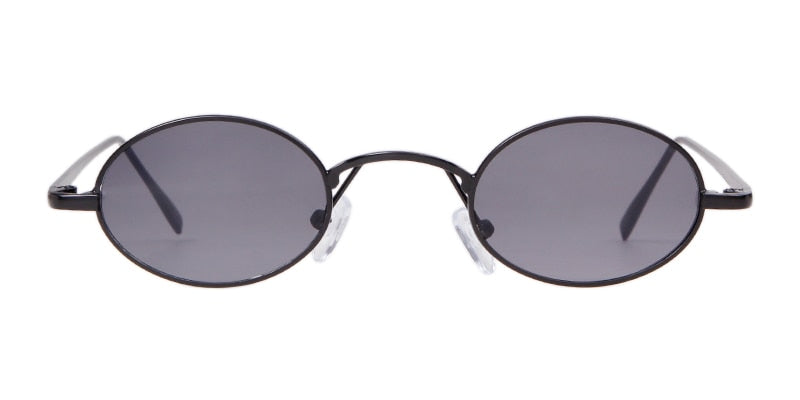 Vintage Small Pink Oval Women Sunglasses