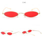 Small Slim Oval Sunglasses for Women