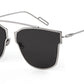 Pink Purple Silver Mirror Cat eye Glasses