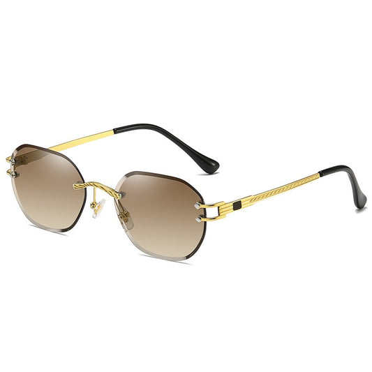 Round Blue UV400 Men Sun Glasses