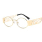 Oval Men Driving Punk Eyeglasses