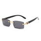 Vintage Shades Driving Rimless Sun Glass