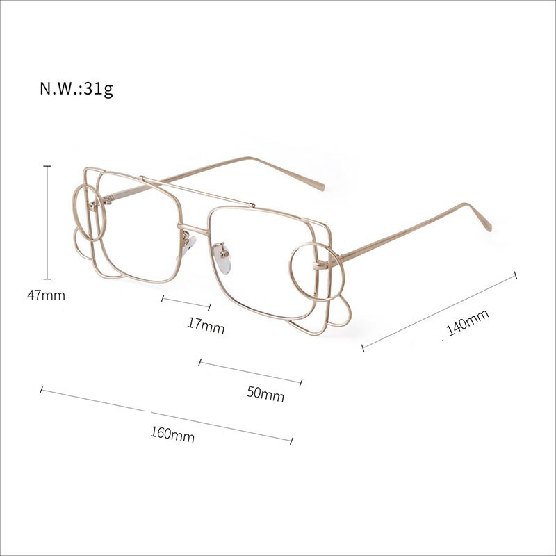 Baroque Lolita Frame Clear Glasses