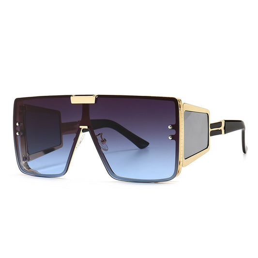 Luxury Brand One Piece Steampunk Sunglasses