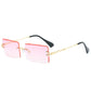 Men Gradient Rimless Sun Glasses