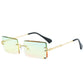 Men Gradient Rimless Sun Glasses
