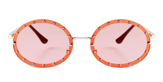 Brand Design Retro Oval Sun Glasses