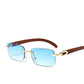 Vintage Shades Driving Rimless Sun Glass