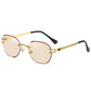 Round Blue UV400 Men Sun Glasses