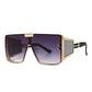 Luxury Brand One Piece Steampunk Sunglasses