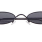 Small Slim Oval Sunglasses for Women