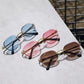 Round Blue UV400 Men Sun Glasses