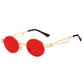Men Vintage Punk Round Sun Glasses