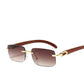 Vintage Shades Driving Rimless Sun Glass