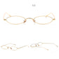 Small Slim Oval Sunglasses for Women