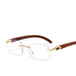 Vintage Shades Driving Rimless Sun Glass