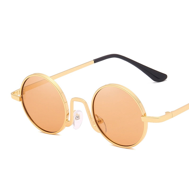 Punk Round Retro Sunglasses For Men