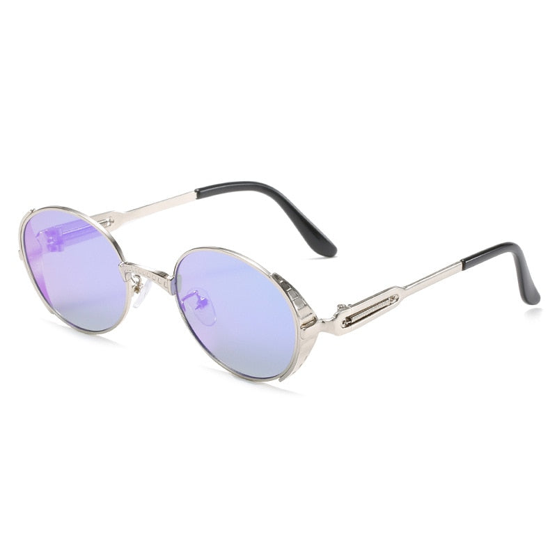 Steampunk Round Sunglasses for Men