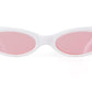 Skinny Narrow Cat Eye Sunglasses
