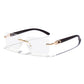 Vintage Shades Driving Rimless Sun Glass