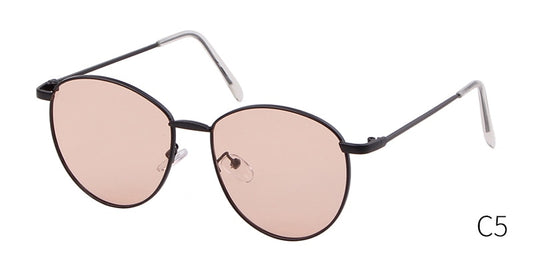 Oval Vintage Retro Women Sun Glasses