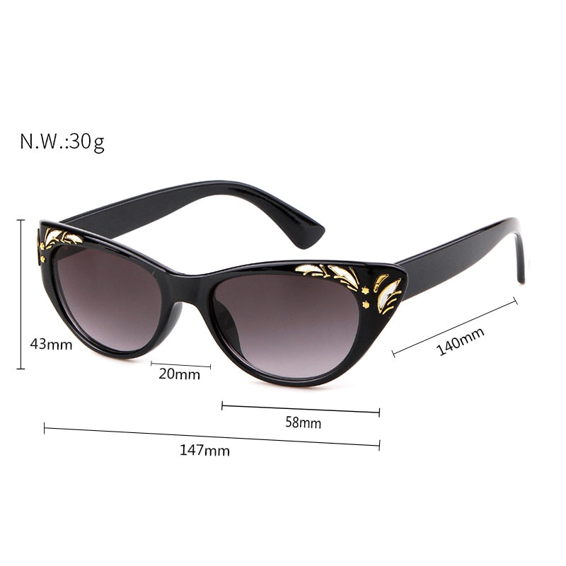 Vintage Cat eye Frame Sun Glasses