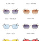 Men Punk Oval Sunglasses