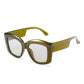 Big Purple Women Square Glasses