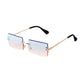 Trendy Rectangle Pink Women Sunglasses