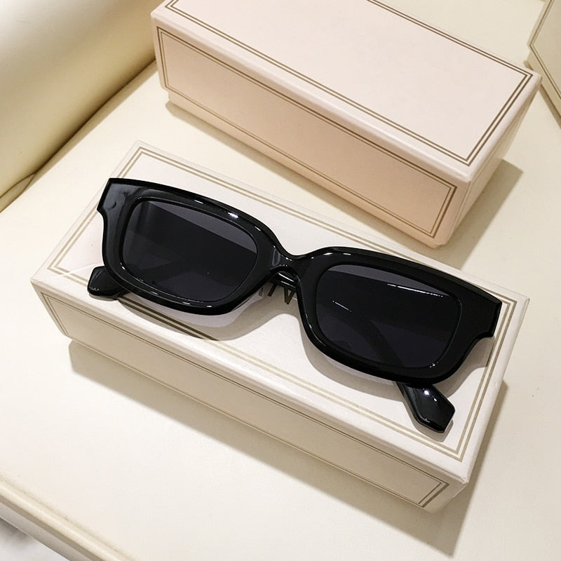 Green Rectangle Sunglasses for Women