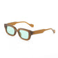 Green Rectangle Sunglasses for Women