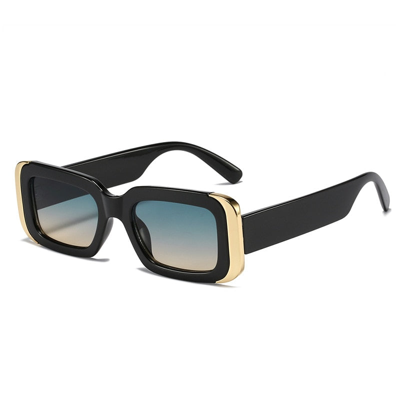 Men Gradient Rectangle Sun Glasses